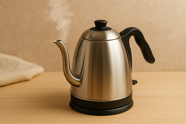 茶壺里面裝著熱水