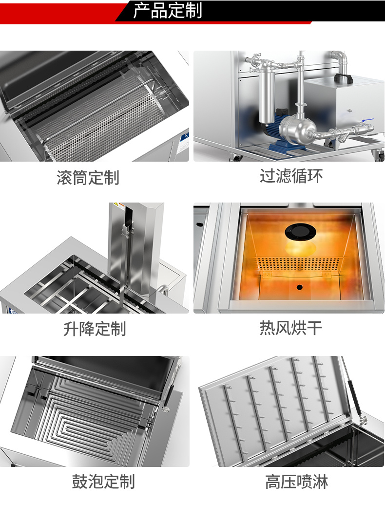 冠博仕GM30108LN冷凝超聲波清洗機 | 108L/1500W | 超聲波功能+過濾循環+冷凝功能