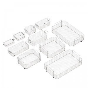 耐用不銹鋼304清潔籃,適用于 1-30L 容量超聲波清洗機槽 1-30L清洗籃